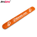 Cheap Custom silicone rubber slap bracelet